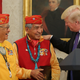 President Donald Trump (right) greets members of the Native American code talkers during an event in the Oval Office of the White House on Nov. 27, 2017, in Washington, D.C. (Oliver Contreras-Pool/Getty Images)